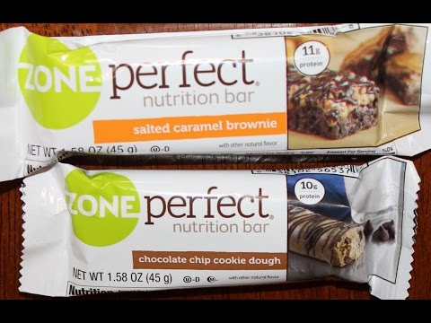 Zone Perfect Nutrition Bars: Salted Caramel Brownie & Chocolate Chip Cookie Dough Review