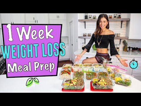 1 WEEK VEGAN WEIGHT LOSS MEAL PREP in 1 hr.