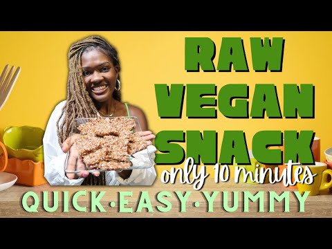 10 Minute Raw Vegan Snack Recipe: Super Easy and Delicious!