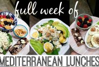 MEDITERRANEAN LUNCHES | WHAT I EAT IN A WEEK!| NICOLE BURGESS