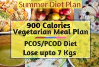 Lose 7 Kgs Fast |  900 Calorie Full Day Vegetarian Meal Plan | PCOS Diet For Weight Loss