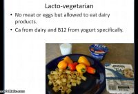 Types of vegetarian diets