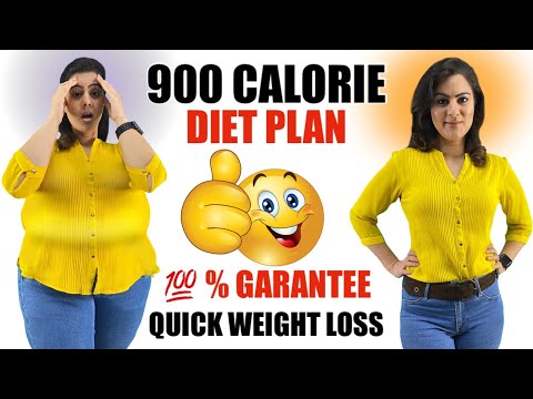 900 Calorie Indian Meal Plan For Weight Loss | How To Lose Weight Fast | Indian Diet Plan