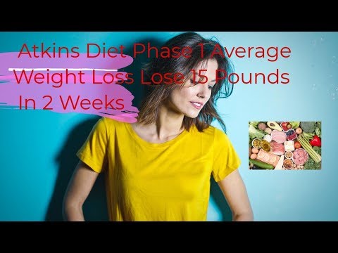 Atkins Diet Phase 1 Average Weight Loss