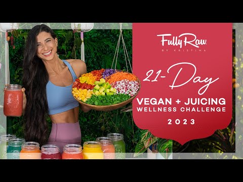 Join My 21-Day Vegan & Juicing Wellness Challenge! 🍉 One Raw Vegan Meal a Day + Daily Zoom Calls! 🥦
