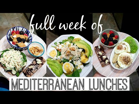 MEDITERRANEAN LUNCHES | WHAT I EAT IN A WEEK!| NICOLE BURGESS