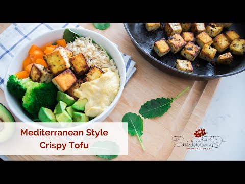Mediterranean Style Crispy Tofu | Vegan, Gluten Free