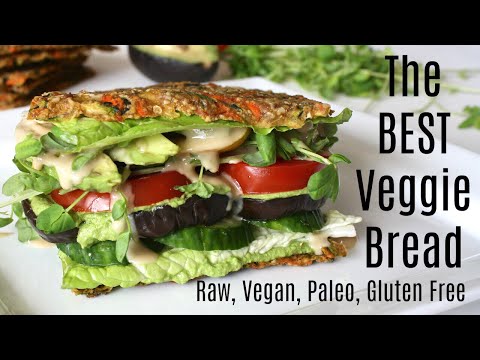 The BEST Veggie Bread (Vegan, Raw, Gluten Free, Paleo)