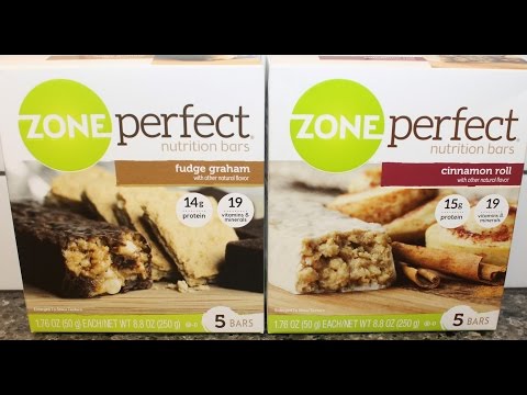 Zone Perfect Nutrition Bars: Fudge Graham & Cinnamon Roll Review